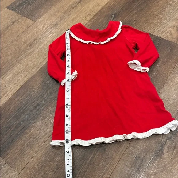 Lila & Hayes Red Madeline Dress Red Nightgown Pajamas Christmas Holiday 18-24m - Picture 4 of 11